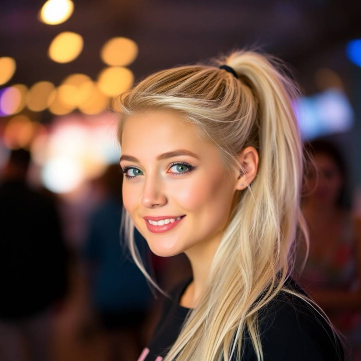 Aria, playful AI companion in Luna